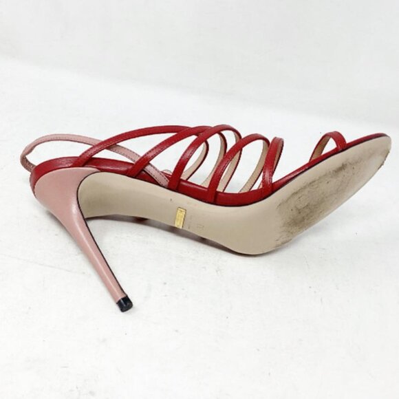 Gucci #6R3U1E Carmine Heels Size 38 - Picture 7 of 7